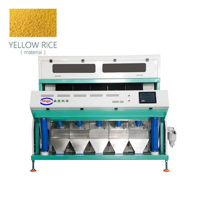 3.5TPH دستگاه مرتب سازی رنگ برنج زرد نوری با 320 ناودان